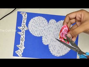 How to make acknowledge page for project file #acknowledgement #school #project