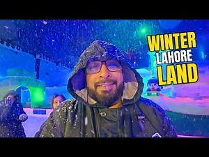 Snow in Hot Lahore? Exploring Winter Land Bahria Town | Travel Vlog | 4K