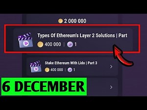 Types Of Ethereum's Layer 2 Solutions | Part 1 | Tapswap Code