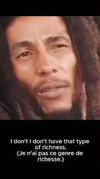 Le rapport à l'argent de Bob Marley