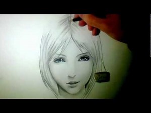 "Realistic' Manga face - Time lapse