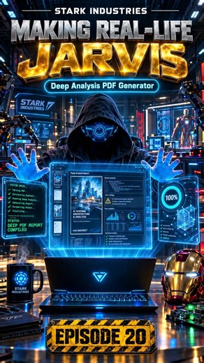 I Gave JARVIS Autonomous PDF Generation Power! (EP 20) 🤖⚡ #shorts #ai #jarvis #ironman