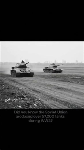 The insane scale of Soviet tank production 🪖🇷🇺#ww2 #history