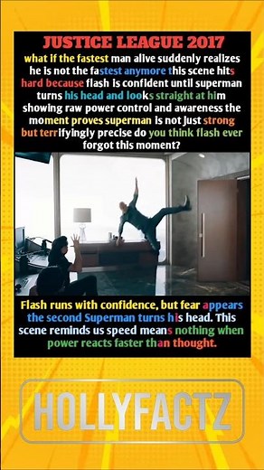 JUSTICE LEAGUE – superman outruns flash ⚡🦸 #dc #superman