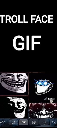//TROLL FACE// #gif #lyrics #trollface #anime