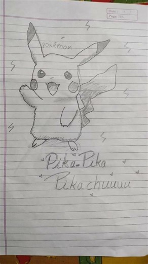 #pikucha#pencil drawing #viral #art #artandcraft #artdrawing #trending #music #onepiece #shortvideo