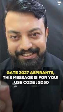 GATE 2027 Aspirants, This message is for you! #gate2027 #shorts #unacademy
