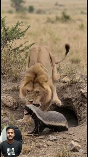 Lion vs Honey Badger When Fearless Defense Faces Pure Predator Strength Wildlife Documentary Scene