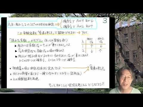 田崎晴明『量子力学の講義の最後のあたり』 / 量子力学の非局所性：「隠れた変数」とベルの不等式 1