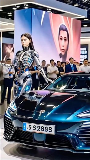 Robot and car exhibition #shorts