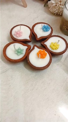 Diya candle making#shorts #trending #scentedcandles #CandleMaking #DIYDecor #HandmadeCrafts #diwali