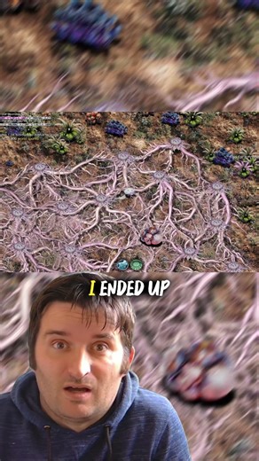 Alien city builder where you spread a mycelium network across a planet and consume everything.