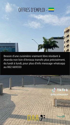 Offres d'emploi à Libreville, Gabon