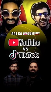 46K views · 64 reactions | YouTube vs TikTok - Which side of this debate are you on? #YouTube #TikTok #Carryminati #AmirSiddiqui #KuchBhiContent #NDTVHOPLive | NDTV HOP Live | Facebook