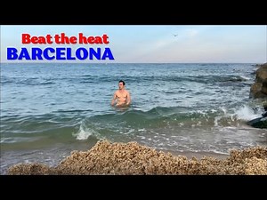 Beat the heat. Go night swimming at Premià de Mar Beach in Barcelona, Spain