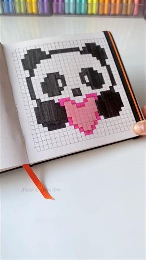 Pixel Art Ideas 🐼✨🩷 #pixelart #cutedrawing #easydrawing #hobbies #artideas #aestheticdiy