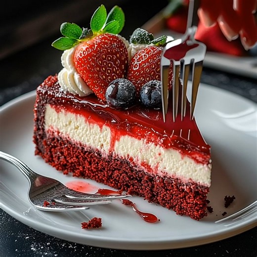 Cheesecake aux fruits rouges Ingrédients 👇👇 | Recette Famille