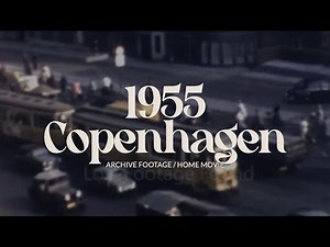 Archive footage of Copenhagen in the 1950s, Denmark home movie film