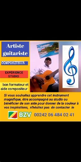 --- MC FLAMME GUITARE �--- - COURS DE GUITARE - ACCOMPAGNEMENT STUDIO - AIDE COMPOSITEUR Contact : 00242 06 484 02 41 | Aux Sources De La Vie Divine