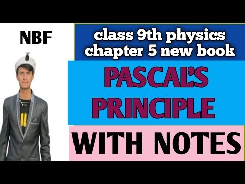 Class 9 Physics Unit 5 Topic: Pascal’s Law | New Book NBF With Notes | Easy Explanation