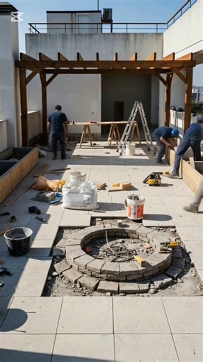 Insane Rooftop Transformation | From Empty Terrace to Luxury Urban Oasis #urbanliving #homedecor