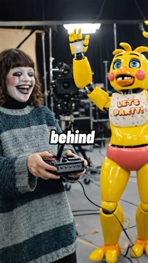 This is what Chica looks like behind the scenes in Five Nights at Freddy’s 😨.