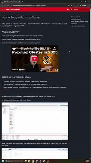 how to setup a Promox cluster in 2025 #informationtechnology #tech #homelab #servers #proxmox