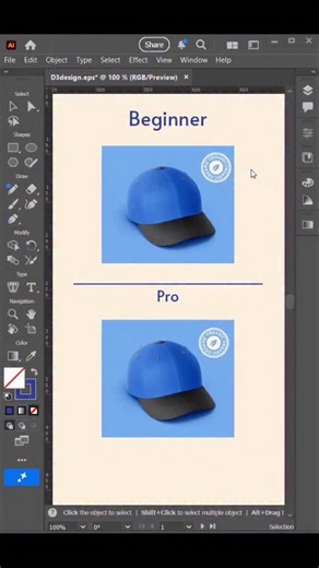 Daniel Zhus | design.blog on Instagram: "Pro vs Beginners in adobe illustrator💥💥 Video by @d3design.vn . . #graphicdesign #shorttutorial #adobe #adobeillustratortutorial #fixthephoto"