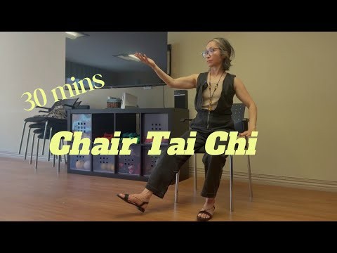 30 mins Chair Tai Chi at home for Knee pain / Hip Mobility / Beginner