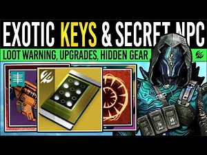 Destiny 2: HIDDEN EXOTIC KEYS & SECRET VENDOR! Loot WARNING, Praxic Cores, Faction Loot, Quest Info