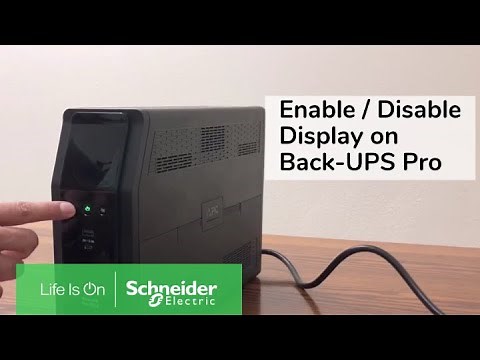 Activating Power Saving Display Mode on Back-UPS Pro RS/XS G & M Series.mp4