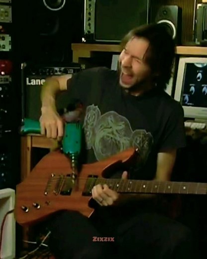 Paul Gilbert plays guitar with drill machine #shorts #guitarist