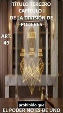 The 3 Branches of Government: Art. 49