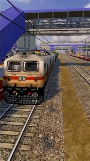 Train vs Train 💥 कौन जीतेगा Insane गेमप्ले train running to station #shorts #gaming