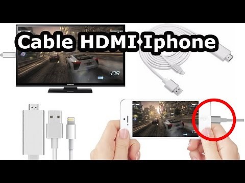 Test du cable hdmi pour iphone ou comment brancher un iphone sur une TV