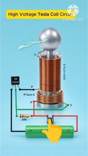 How to Make a 3.7V Tesla Coil at Home ⚡ Mini Tesla Coil DIY (Easy)