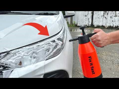 🔥🔥Snow Foam for Perfect Car Cleaning ! How to Make Snow Foam with a Hand Sprayer at Home!