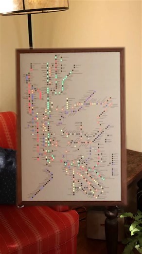the design rules company | Meet the Metroboards, our live train maps! These bad-boys pull data directly from transit agencies and light up to show the locations of... | Instagram