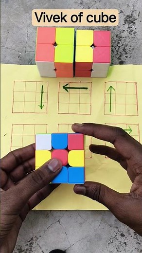 3 by 3 Cube Slove In New Trick🔥🙀 #viral #trick #viral #rubikscube