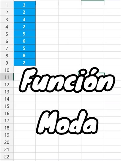Función Moda ✅ #excel #funciones #moda #excelfacil