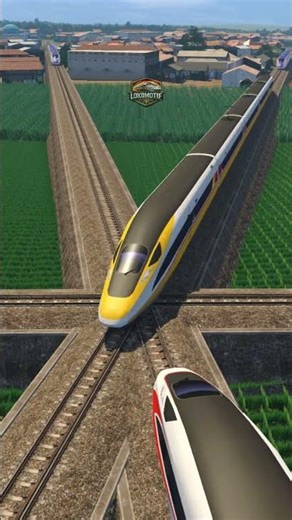 Many High Speed Trains Pass Through the Railway Crossing #train #automobile #railway #keretaapi