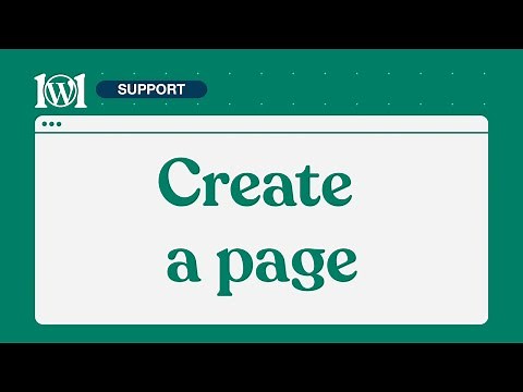 Create a page | WordPress.com Support