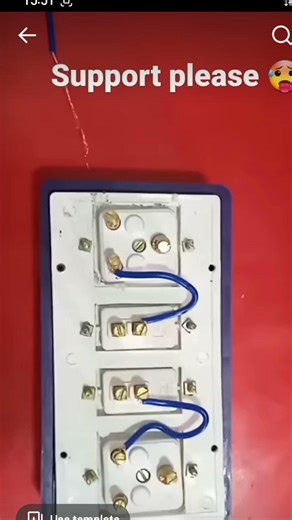 2 switch socket construction in bord electrician iti #electrician #electric #industrialelectri #work