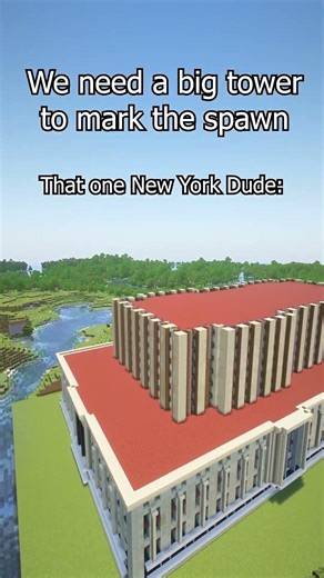 Empire State Building Minecraft Timelapse #minecraftbuilding #minecraft