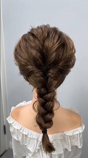 Easy Braiding Tutorial for Summer | Simple & Cute Hairstyle #hairstyle #shorts #howtocutcurlyhair