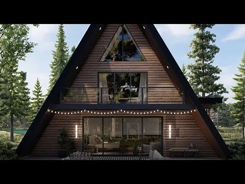 A-FRAME HOUSE PLAN 963-00659 WITH INTERIOR