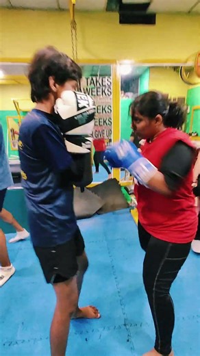 Kickboxing Practice Time 🥊🔥 | Hard Work in the Gym