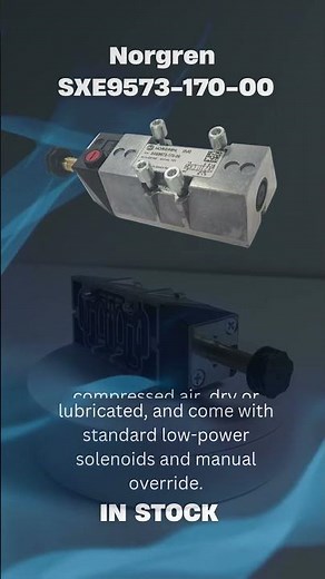 Norgren SXE9573-170-00 Solenoid Valve | Long-Life, High Performance Automation Component