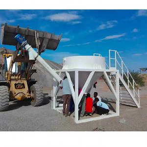 Small Capacity Bulk Cement Hopper,big Bag Cement Silo with Screw Conveyor