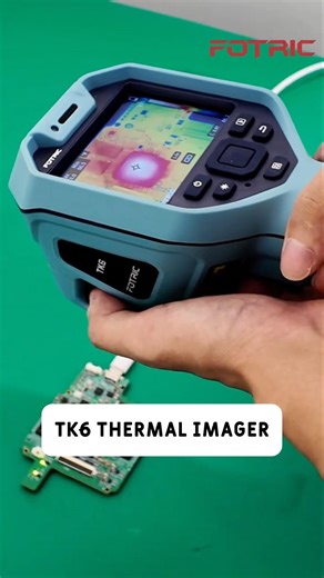 PCB fault detection, power system inspection, use #fotric #tk6 #thermalimagingcamera #inspection
